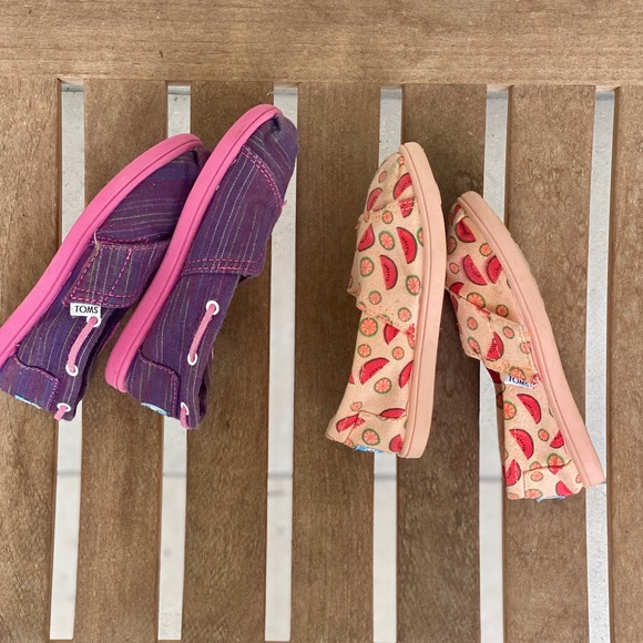 Toms classic alpargata slip on shoes toddler size 10 - Picture 2 of 5